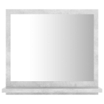 vidaXL vannitoa peeglikapp betoonhall 40x10,5x37 cm puitlaastplaat
