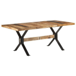 vidaXL s&ouml;&ouml;gilaud, 180 x 90 x 76 cm, t&ouml;&ouml;tlemata mangopuit