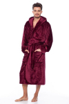 Meeste kapuutsiga hommikumantel Elite Bamboo, bordoo