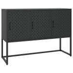 vidaXL puhvetkapp, must, 105x35x75 cm, teras, Juoda