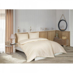 Riposo satiinpuuvillane voodipesu komplekt Stripe Champagne