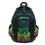 Seljakott 17" "Pixel m&auml;ngur" ergonoomilise ventileeruvast materjalist seljatoestusega, St.Right