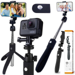 Selfie pulk (Selfie stick) Statiiv/selfie pulk kaugjuhtimispuldiga nutitelefonidele ja kaameratele