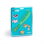 Laste juukseaksessuaaride komplekt, kamm (21 cm)