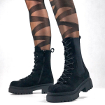 Naiste saapad paeltega, mustad