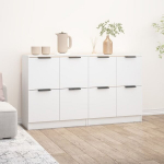 vidaXL puhvetkapid 2 tk, valge, 60 x 30 x 70 cm, tehispuit