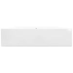 Luksuslik keraamiline kandiline valamu valge 60 x 32 cm