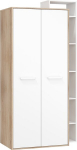 Riidekapp Rio P2D, tamm/valge