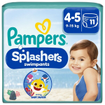 P&uuml;ks-m&auml;hkmed PAMPERS Pants Splashers, 4 suurus, 9 - 15 kg, 11 tk