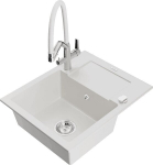 Graniidist k&ouml;&ouml;givalamu Mexen Enzo koos segisti ja sifooniga, Valge+Valge/Kroom