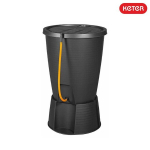 Vihmavee koguja INDIGO WATER BUTT 220 l alusega, grafiit