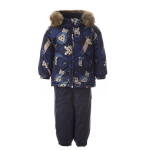 Huppa Laste talvekomplekt AVERY, Navy Pattern/ Navy