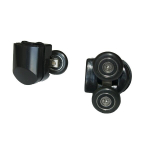 Du&scaron;ikabiini &uuml;lemised rattad Kerra Z 6 Black, 2 tk