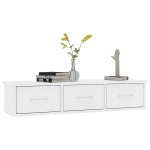 vidaXL seinasahtlid, valge 88x26x18,5 cm puitlaastplaat