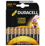 Duracell patareid AAA MN2400 Alkaline LR03 1,5V, 18 tk.