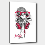 Reproduktsioon Kaelkirjak prillide ja k&otilde;rvaklappidega