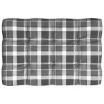 vidaXL euroalustest diivani padi, hallid ruudud 120x80x10 cm