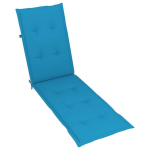 vidaXL Lamamistooli istmepadi, sinine, (75 + 105) x 50 x 3 cm