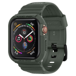 Rihm - SPIGEN - Rugged Armor Pro - S&otilde;jav&auml;eline roheline - Silikoon - &Uuml;hendub Apple Watch 44/45 mm