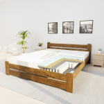 Voodi madratsiga Peace KS1, tamm, 200 x 200