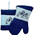 Pajakinda ja -lapi komplekt &ldquo;Kolm kassi&rdquo;, tumesinine