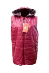 Naiste vest Mina, suured suurused, MM22-05, tumepunane