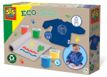 SES CREATIVE - Finger painting kit with Eco apron - 100% recycled