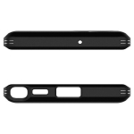 Must Spigen Tough Armour &uuml;mbris Samsung Galaxy S22 Ultra jaoks