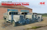 Liimitav mudel ICM DS3508 Wehrmacht 3-axle Trucks (Henschel 33D1, Krupp L3H163, LG3000) 1/35