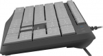 Klaviatuur - NATEC - NKL-1507 - USB - Must ja Hall - &Otilde;huke disain