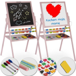 Kahepoolne magnetjoonistuslaud, roosa 101 x 55 x 55 cm