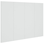 vidaXL voodipeats, valge, 120 x 1,5 x 80 cm, tehispuit