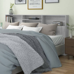vidaXL voodipeatsi kapp, hall Sonoma tamm, 220x19x103,5 cm