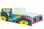Lastevoodi Farmi madratsiga 145 cm x 74 cm x 49 cm, talumehe traktor