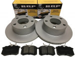 2 x pidurikettad + 4 x piduriklotsid tagasi Audi A6 C5, VW Passat B5, Superb