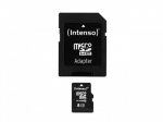 M&auml;lukaart Intenso Micro SDHC 8GB Class 10 + Adapter
