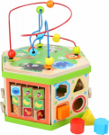 Laste puidust &otilde;petlik kuubik Small Foot Safari 7in1