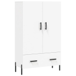 vidaXL k&otilde;rge kapp, valge, 69,5 x 31 x 115 cm, tehispuit