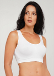 &Otilde;mblusteta topp laiade &otilde;lapaeltega TANK TOP Giulia, v&auml;rv white