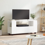 vidaXL telerikapp, valge, 102 x 34,5 x 43 cm, tehispuit