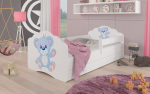 Lastevoodi Adrk Furniture Casimo Bear, 70x140 cm, valge/sinine