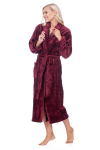 Hommikumantel naistele Elite Bamboo, Burgundia