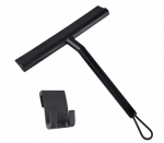 Silikoonist du&scaron;ikabiini puhastusvahend hoidikuga, must