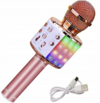 Juhtmeta karaokemikrofon Belsi, roosa