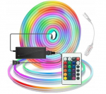 Led ribad Neon Flex Rgb koos kaugjuhtimispuldiga, 5m