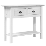 vidaXL konsoollaud "BODO", valge, 90x34,5x73 cm, m&auml;nnipuit