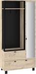 Esikukapp Meblocross Vegas, 190x90x42 cm, pruun