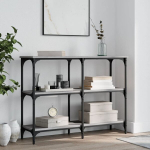 vidaXL konsoollaud, hall Sonoma tamm, 100x29x75 cm, tehispuit