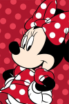 Pleedtekk Disney Minnie Red, 100x150 cm