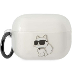 Karl Lagerfeldi &uuml;mbris AirPods Pro 2 jaoks KLAP2HNCHTCT l&auml;bipaistev TPU NFT Choupette